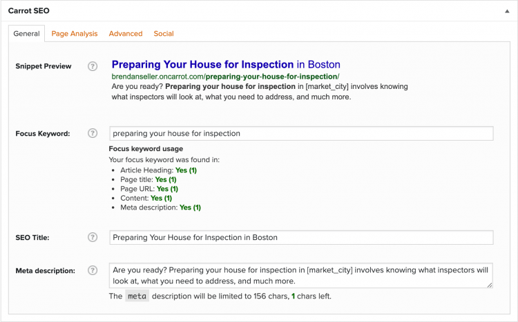 Carrot SEO tool