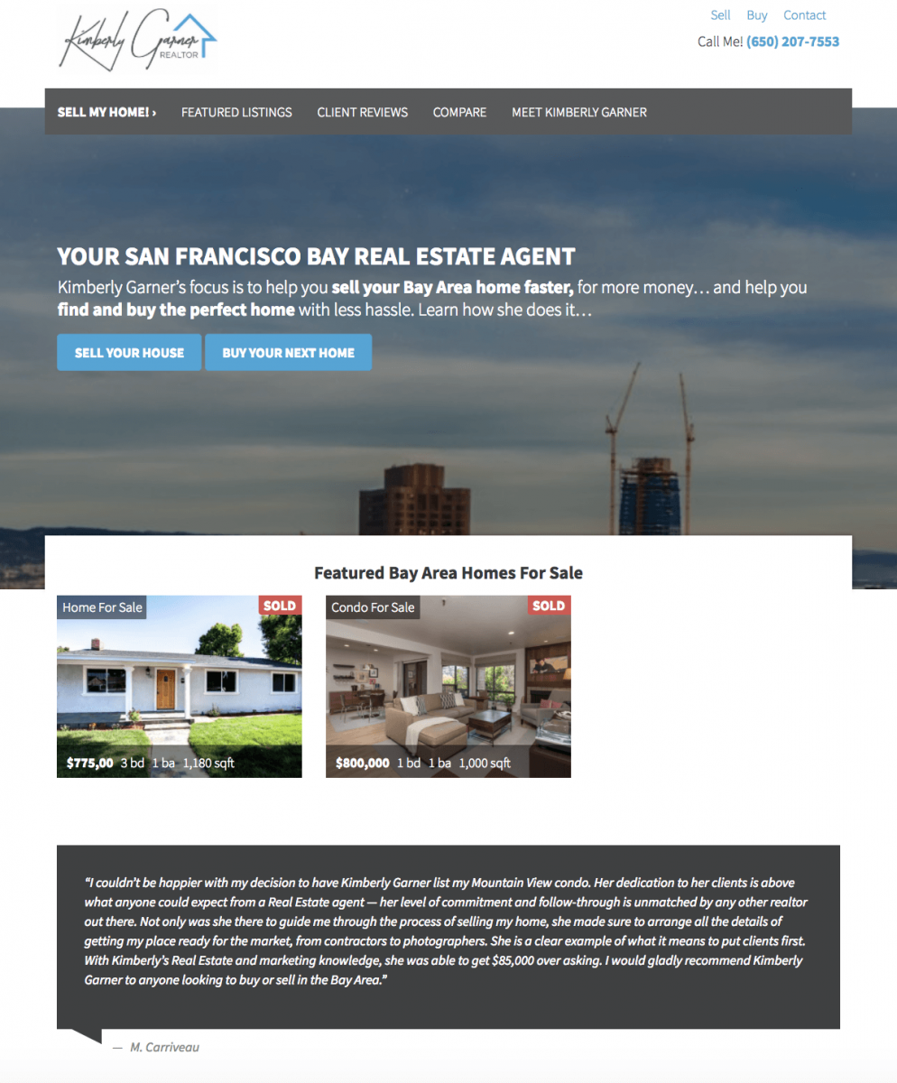 real estate agent website templates