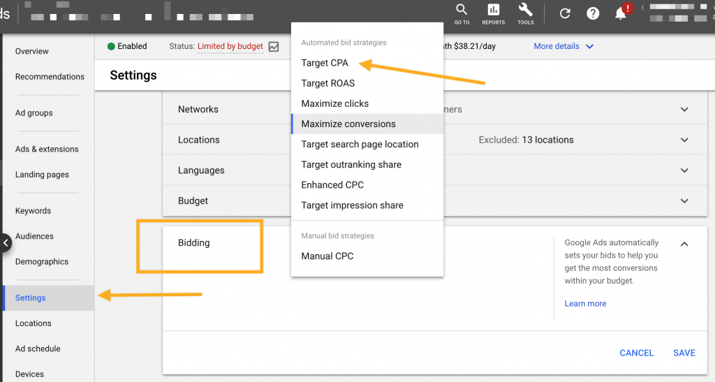 Google Ads Target CPA Bidding Strategy Google Ads Target CPA Bidding Strategy