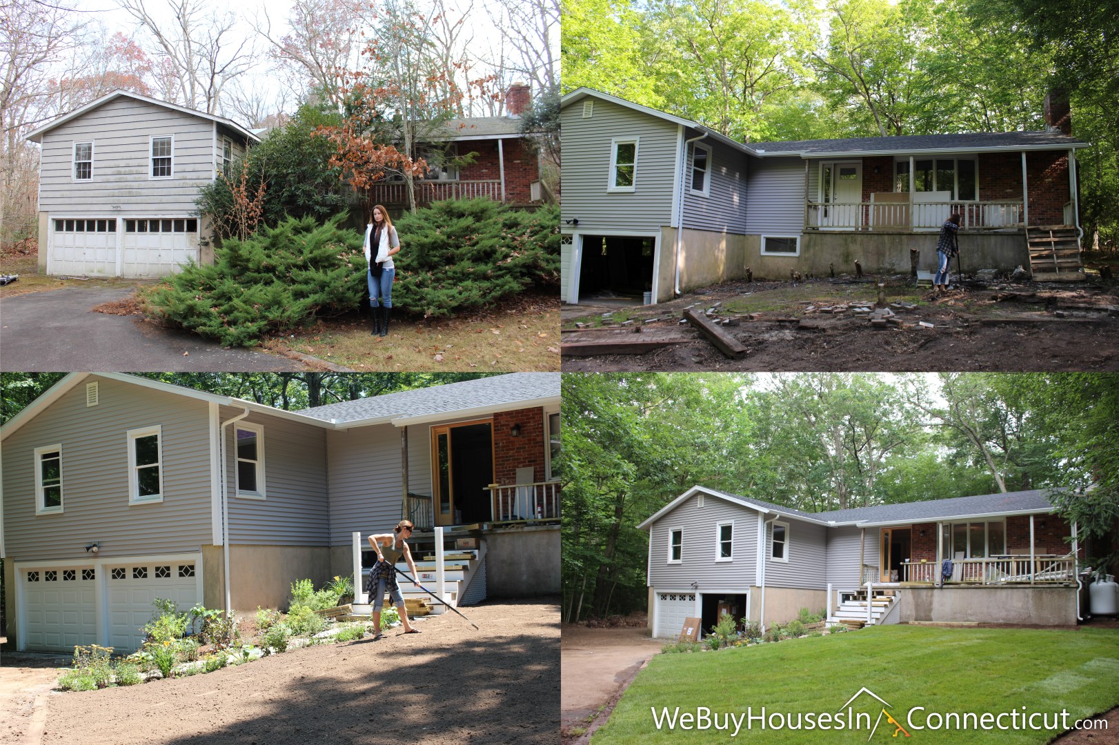 We buy houses in CT before and after rehab picture