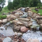 how to build a backyard waterfall